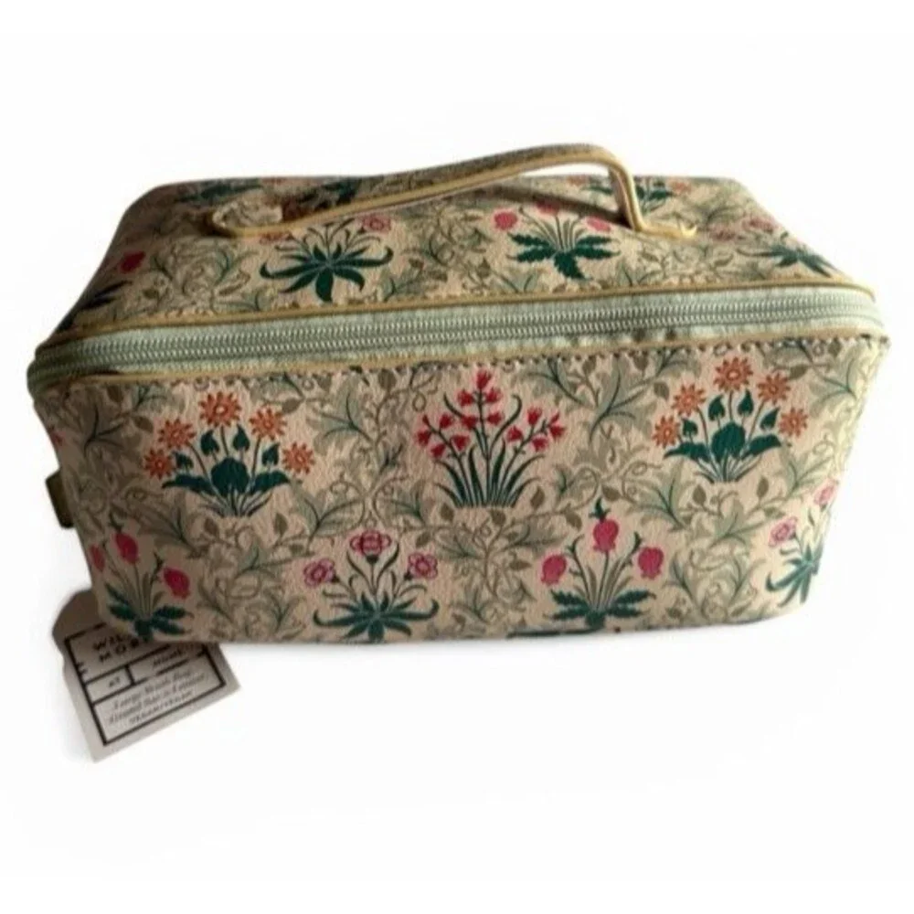 William Morris Celandine Green Beauty Washbag Toiletry Make-Up Bag Travel Bag